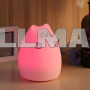 Силиконовый детский ночник 3DTOYSLAMP Котик с лапками 7 LED цветов USB 